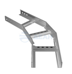                         Угол горизонтальный 45° 400х80х1,2 мм для лестничного лотка (650-315)  (ПожТехКабель) 
						