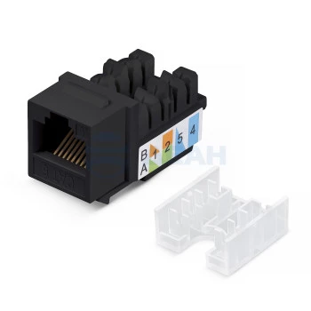WR-KJ-RJ45-C5E-90-SW-BK WRLine Вставка Keystone Jack