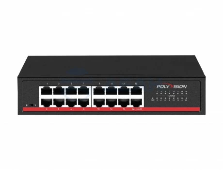 PND-M16M Polyvision Коммутатор неуправляемый