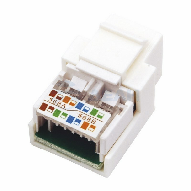           
Модуль Keystone Jack RJ-45(8P8C), UTP, CAT 5e, тип 180 градусов, белый (03-1011) (REXANT)