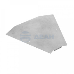                         Крышка угла горизонтального 45 градусов Профи INOX (AISI 304) 600 (1,0 мм) (PR16.16943) (Промрукав) 
						