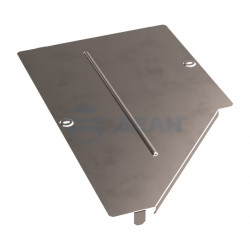                         Крышка переходника левого Стандарт INOX (AISI 409) 500х300 (PR16.5653) (Промрукав) 
						