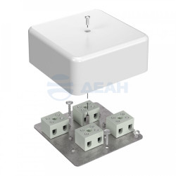                         Коробка огнестойкая для кабель-канала Е15-Е60 (латунь) 103х103х45 (40-0470-FR6.0-8-Е60)  (Промрукав) 
						