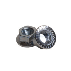                         Гайка с насечкой оц.М8 (DIN 6923) (100)(PR08.2367) (Промрукав) 
						