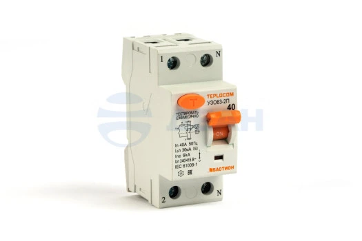 TEPLOCOM УЗО63/30-2П 40А ТИП АС 240/415В Бастион Выключатель дифференциальный