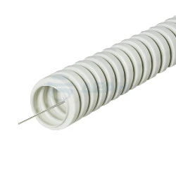 Труба гофрированная Труба гофр. ПВХ 16мм с пр. 100м Легкая  (DeGross)