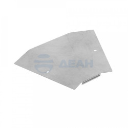                         Крышка угла горизонтального 45 градусов Профи INOX (AISI 304) 300 (1,0 мм) (PR16.16940) (Промрукав) 
						