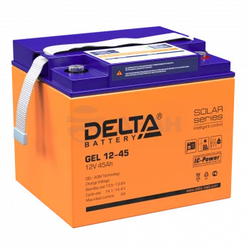 GEL 12-45 (АКБ 12-45) Delta Аккумулятор