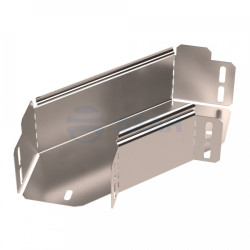                         Угол горизонтальный 90 градусов Стандарт INOX (AISI 409) 100х80 (PR16.3555)  (Промрукав) 
						