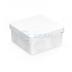                         Коробка распределительная 60-0210-9003 для прямого монтажа двухкомпонентная безгалогенная (HF) белая 80х80х40 (132шт/кор) (60-0210-9003) (Промрукав)
						
