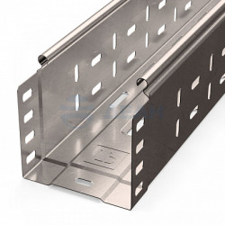                         Лоток перфорированный Стандарт INOX (AISI 409) 100х100х3000 (0,7 мм) (6 м/уп) (PR16.2410)  (Промрукав) 
						